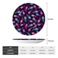 thumbnail image 2 of Yiaed Peacock Feathers3 Print Bone China Decorative Plate Ceramic Dinner Plates Art Crafts with Display Stand-6in, 2 of 6