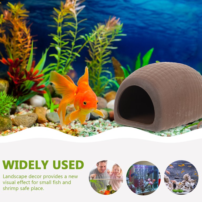 fish tank decorative accessories Mechpia 13 Pieces Aquarium Decorations Kit, Decorations Set Small Resin Castle and Rockery Betta Fish Cave Hideout Coral Artificial Plastic Plants Ornament : Pet Supplies 11.006.007.00cm/4.322.362.75in Made of mild silicone materials 2 Pcs Aquarium Ceramic Fish