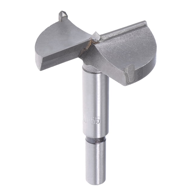 Broca Forstner de 55mm de diámetro con punta de carburo y vástago redondo