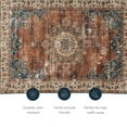 thumbnail image 6 of Linon Home Décor Washable Foster Area Rug or Runner Collection, Russet and Ivory, 5' x 7', 6 of 13