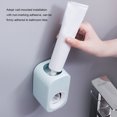 thumbnail image 2 of zhangqiuzhi Universal Bathroom Wall Mounted Automatic Toothpaste Dispenser Toothpaste Squeezer Blue and White, 2 of 12