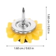 thumbnail image 2 of NUOLUX 40Ud Pines Decorativos Amarillos De Girasol Para Tablero De Oficina Y Manualidades, 2 of 8