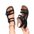 thumbnail image 7 of Hurxie Women's Wedge Sandals Platform: Comfortable Dressy Arch Support Summer Sandals Open Toe Ankle Strap Walking Women Shoes Black 7.5, 7 of 7