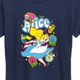 thumbnail image 3 of Disney - Alice in Wonderland - Alice Stickers - Women's Short Sleeve Graphic T-Shirt, 3 of 5