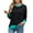 Black, variant on Loopsun Womens Tops Plus Size, Womens Long Sleeve T Shirts, Women's Fashion Solid Long Sleeve Round Neck Casual T-shirt Top Blue XXL