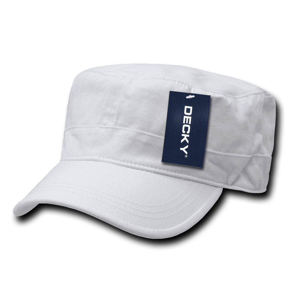 Decky Flex Cadet Flat Top Cotton Military Army Cap Caps Hat Hats For