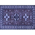 thumbnail image 1 of Ahgly Company Machine Washable Indoor Rectangle Persian Blue Traditional Area Rugs, 4' x 6', 1 of 4