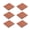 Terra Cotta, variant on Pure Garden 6-Pack of Wood Plastic Composite Interlocking Deck Tiles, Brown