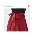 thumbnail image 5 of Women Long Chiffon Ballet Skirt Black Dance Wrap Skirts With Adjustable Tie, Semi-sheer, 5 of 9