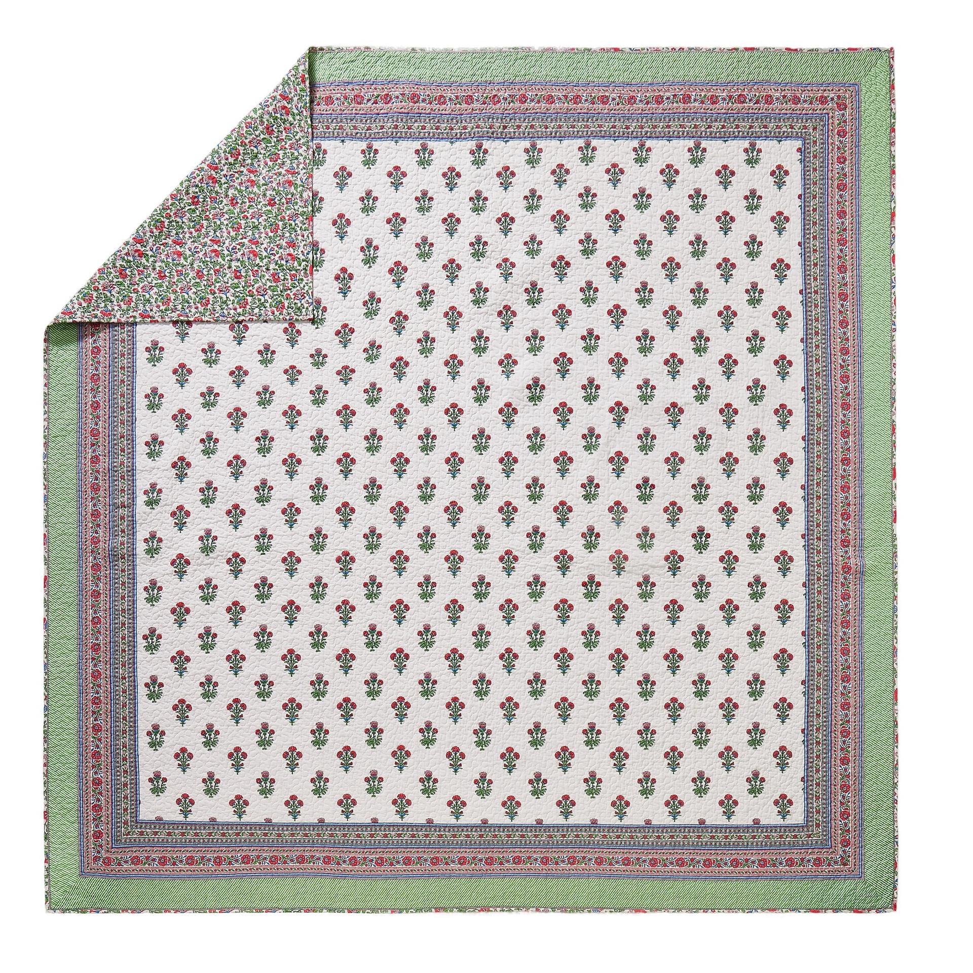 Serena Floral Cotton Reversible 2-Piece Twin/Twin XL Quilt Set - Multi, All Ages