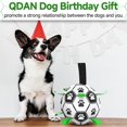 thumbnail image 3 of Pelota de entrenamiento para perros en forma de balón de fútbol, juguete para mascotas, 3 of 5