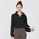 thumbnail image 4 of Chaqueta Deportiva con Cremallera para Mujer, Cuello Alto, Resistente Al Viento, Protección Solar, para Hacer Ejercicio Al Aire Libre. Negro S, 4 of 8