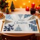 thumbnail image 2 of Decoraciones de Navidad Al Aire Libre 30×45cm Lino de Navidad Alfombras de Mesa de Comedor Alfombras Decoraciones de Vacaciones, 2 of 6