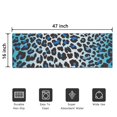 thumbnail image 5 of Blue Leopard Print Door Rugs,Washable Non Slip Door Mats Indoor,Decorative Door Mats,Entry Mat Indoor for Entrance,Bedroom,Kitchen,Bathroom,16"x47", 5 of 6