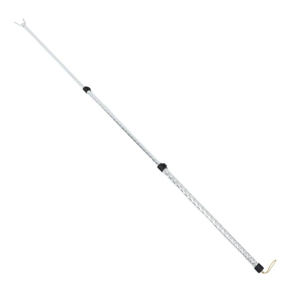 Soimiss Telescopic Clothing Pole Silver Adjustable Laundry Drying Forked Rod for Balcony Drying 1Set