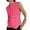 Bright pink, variant on Button Up Asymmetrical Womens V Neck Hem Work Office Suit Vests Waistcoat Vest Sleeveless Blazers