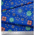 thumbnail image 2 of Soimoi Poly Georgette Fabric Colorful Flowers Clip Art Print Sewing Fabric Yard 42 Inch Wide, 2 of 3
