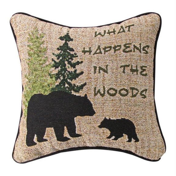 Manual Woodworker What Happens in The Wood 12" Pillow