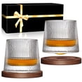 thumbnail image 1 of Set de vasos para whisky BOLESTA, vaso giratorio, cristal, 160 ml, 1 of 9
