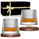 thumbnail image 1 of Set de vasos para whisky BOLESTA, vaso giratorio, cristal, 160 ml, 1 of 9