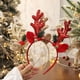 thumbnail image 2 of Sonducket Diademas navideñas Decoraciones festivas hechas con tela Diadema de renos navideños Tema navideño Accesorio para el cabello rojo, 2 of 6