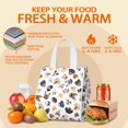 thumbnail image 5 of Cartoon Dog Insulated Lunch Bag for Women & Adults,Large Portable Soft Cooler Lunch Bag,Thermal Food Storage Tote with Pearl Cotton,8.66L,8.75x5.75x9.5 Inch, 5 of 6
