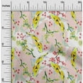 thumbnail image 2 of oneOone Rayon Yellow Fabric Asian Japanese Koifish Diy Clothing Quilting Fabric Print Fabric By Yard 56 Inch Wide, 2 of 5