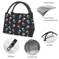 thumbnail image 4 of Balery purple cyan brown Skull Bolsa de Aislamiento Portátil – Bolsa de Almuerzo con Forro de Aluminio Mejorado, Funda Impermeable y Fácil de Limpiar para Picnic y Caja de Almuerzo, 4 of 6