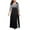 Black 156, variant on Henpk Summer Dresses for Women Striped T Shirt Dress Casual Midi Dress Short Sleeve Sundress with Pockets Fashion Casual Button Striped Printed Long Sleeve Pachwork Dress Black XXL