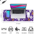 thumbnail image 5 of Long Mouse Pads for Desk,Cute Halloween Icons Pattern Desk Mats on Top Of Desks, Desk Mouse Pad Extra Large with 3mm Non-Slip Base and Stitched Edge for Gaming,Office,Work,Home 31.5"x11.8", 5 of 6
