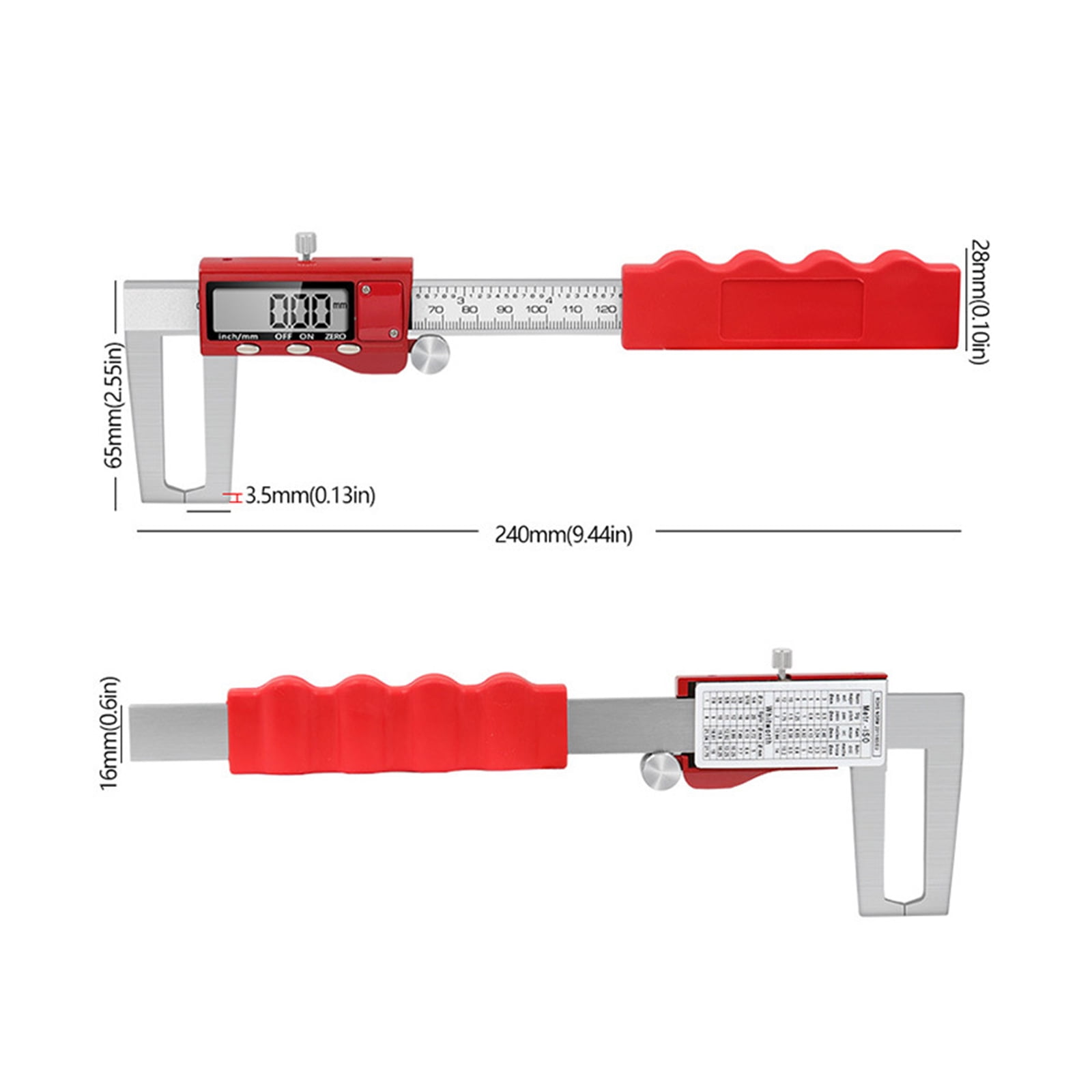 0-150mm Measuring Tool LCD Electronic Caliper Stainless Steel Digital Brake Disc Rotor-Gauge Caliper Vernier Micrometer