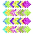 thumbnail image 2 of Soimoi 40Pcs Animals Print Precut Fabrics Strips Roll Up 1.5x42inches Cotton Jelly Rolls For Quilting - Multicolor, 2 of 9
