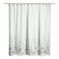 thumbnail image 2 of Creative Products Blush Shell and Blue Coral Border on White 71x74 Shower Curtain, 2 of 2