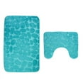 thumbnail image 1 of Non-slip Bathroom Mat+Water Absorbent U-shaped Toilet Rug, 1 of 2