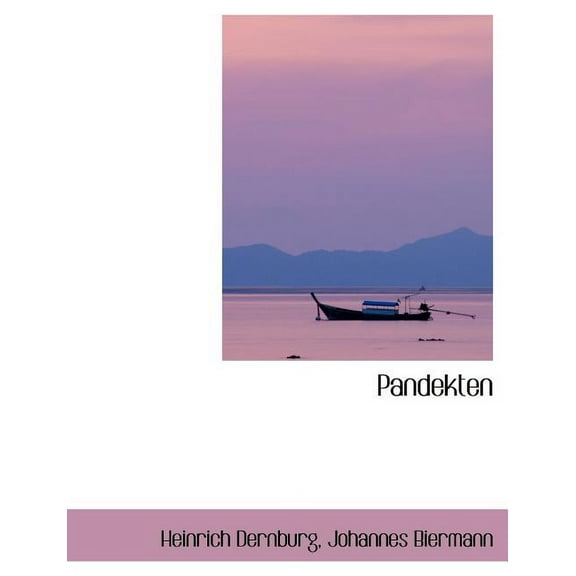 Pandekten, (Paperback)