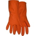 thumbnail image 2 of 4708L Large 12 Orange Latex Lined Gloves, 2 of 2