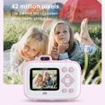 thumbnail image 4 of Cateissary Cámara para niños ABS 1080P con enfoque automático, imágenes claras cada vez, cámara instantánea linda Digital ForZoom Electrónica Rosa, 4 of 6
