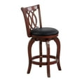 thumbnail image 2 of OakvillePark Odelia Scroll Back Swivel Barstool, Counter Height, Cherry, 2 of 7
