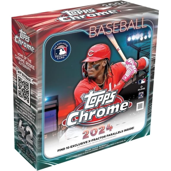 Collectible 2024 Topps Chrome MLB Baseball Trading Cards Monster Box