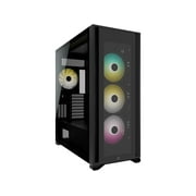 Corsair iCUE 7000X RGB Full-Tower Case - Full-tower - Black - Tempered Glass, Steel, Plastic - 10 x Bay - 4 x 5.51" x Fan(s) Installed - 0 - ATX, Mini ITX, Micro ATX, EATX Motherboard Supported -
