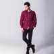 thumbnail image 3 of Camisa de manga larga slim fit para hombre: poliéster transpirable, bolsillo en el pecho, camisa informal/deportiva para exteriores, 3 of 3