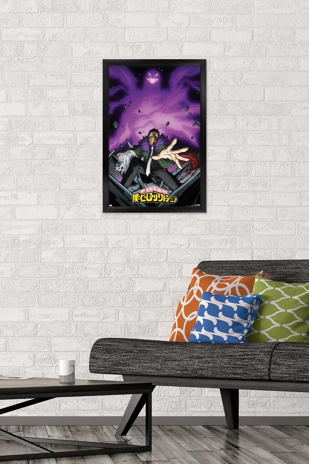 My Hero Academia: Season 4 - Overhaul Visual Wall Poster, 14.725" x 22.375" Framed