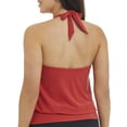 thumbnail image 2 of MagicSuit Women's Swimwear Debbie Halter Tie Underwire Bra Tankini Bathing Suit Top Separate, Coral Sands, 10, 2 of 2