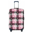 thumbnail image 2 of Goofa Heart Plaid Pattern Luggage Covers For Suitcase,Suitcase Cover Protector Fit 18-32 Inch Luggage-, 2 of 9