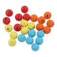 thumbnail image 4 of Juego de 24 pelotas de golf de goma de colores, de alta resistencia y 2 capas, para principiantes, B155, 4 of 14