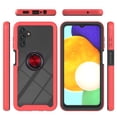 thumbnail image 2 of SaniMore Case for Samsung Galaxy A14 5G 6.6" 2023 Release, Rugged PC Backplane Shockproof TPU Bumper 360° Rotatng Ring/Kickstand Anti-drop Heavy Duty Protective Case For Samsung Galaxy A14 5G, Red, 2 of 5