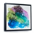 thumbnail image 3 of Designart 'Rainbow Silhouette Of Tree On The Riverbank At Night' Modern Framed Canvas Wall Art Print, 3 of 5