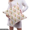thumbnail image 4 of Geometric Fabric by the Yard, Creative Design Modern Rhombus Pattern with Tiny Triangles, Upholstery Fabric for Dining Chairs Home Decor Accents, Blush Pale Orange by Ambesonne, 4 of 4