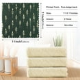 thumbnail image 6 of Yayeee 6 Pack Kitchen Dishcloths for Washing Dishes Soft Absorbent Microfiber Towels, Dark Green Plants, 6 of 9