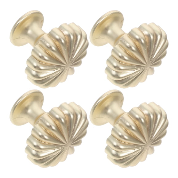 AURARMLET 4pcs Gold Cabinet Knobs For Dressers Vintage Style Alloy